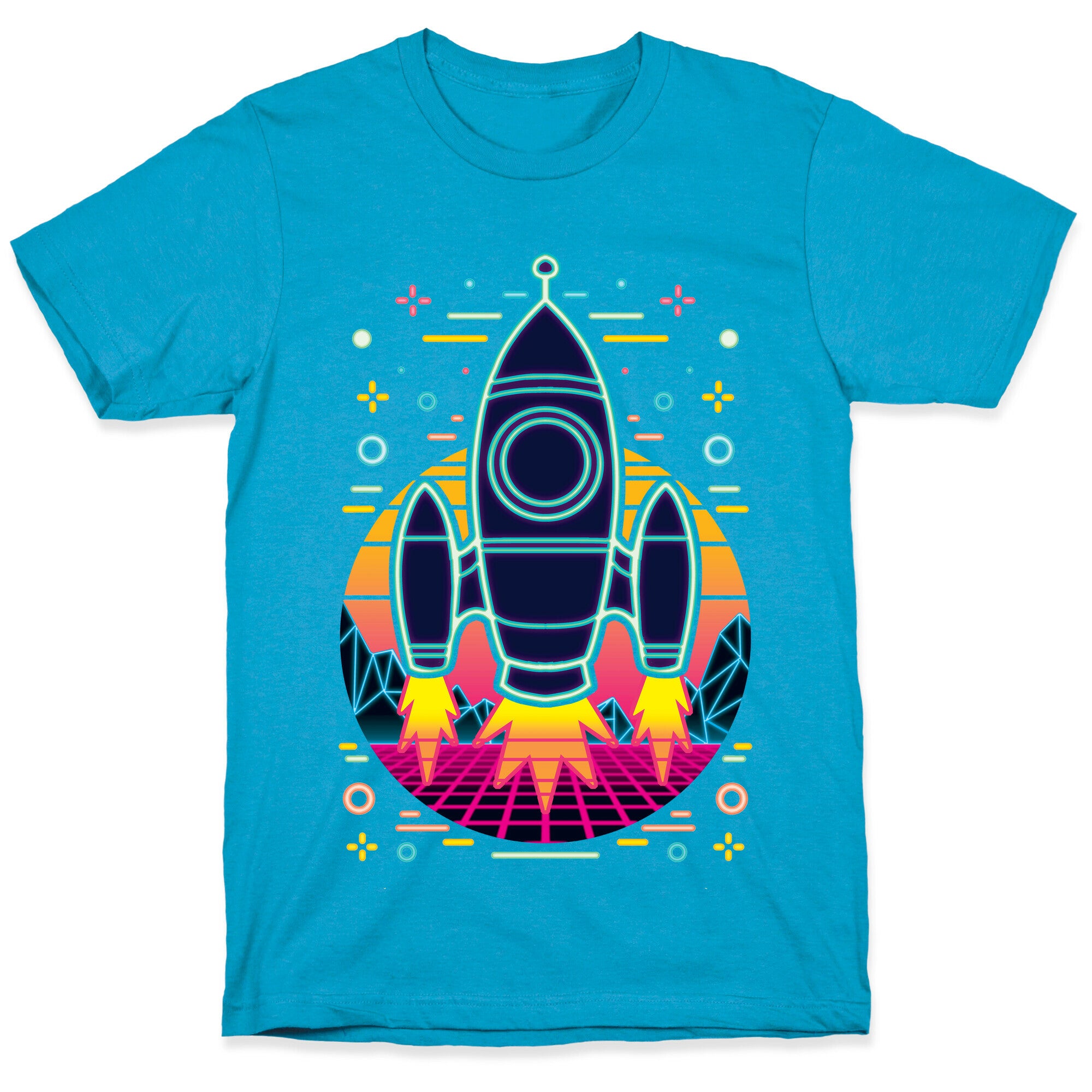 Synthwave Space Exploration Unisex Triblend Tee